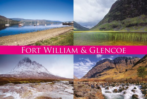 Medium Postcard Fort William & Glencoe pack of 50