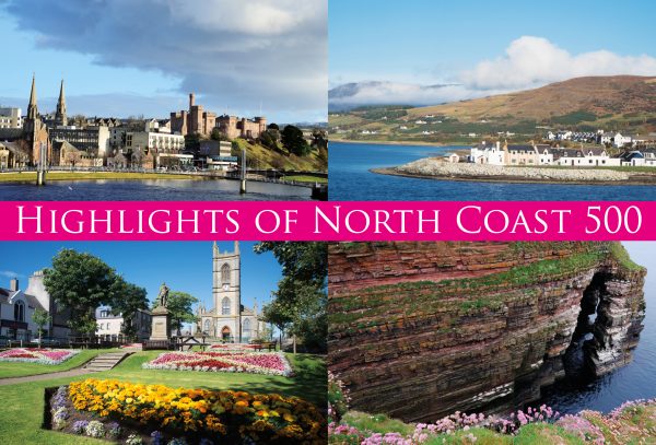 Medium Postcard Highlights of North Coast 500 pack of 50