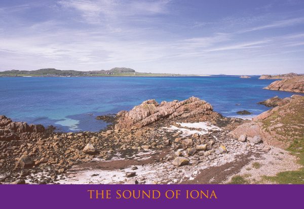 Small Postcard The Sound of Iona from Mull pack of 50