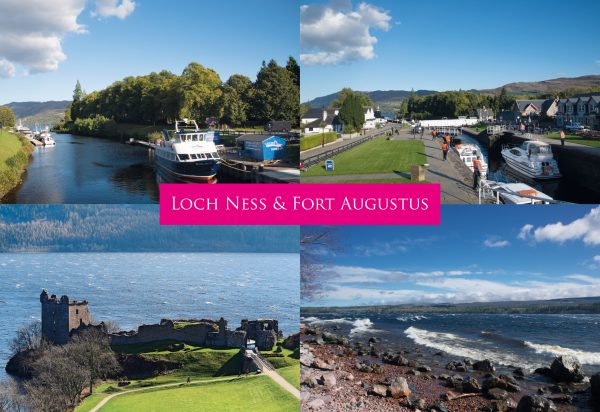 Small Postcard Loch Ness and Fort Augustus pack of 50