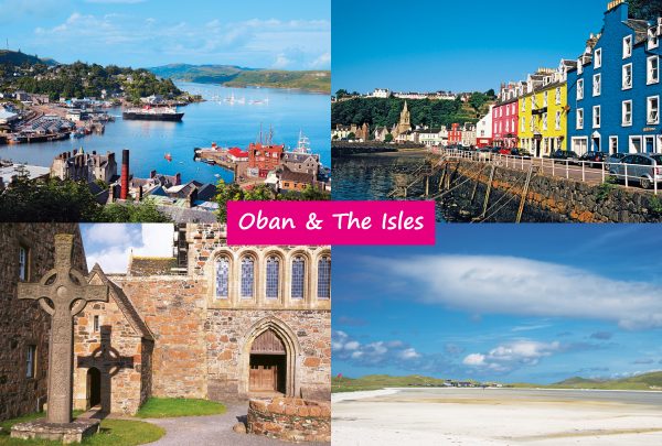 Small Postcard Oban and the Isles pack of 50