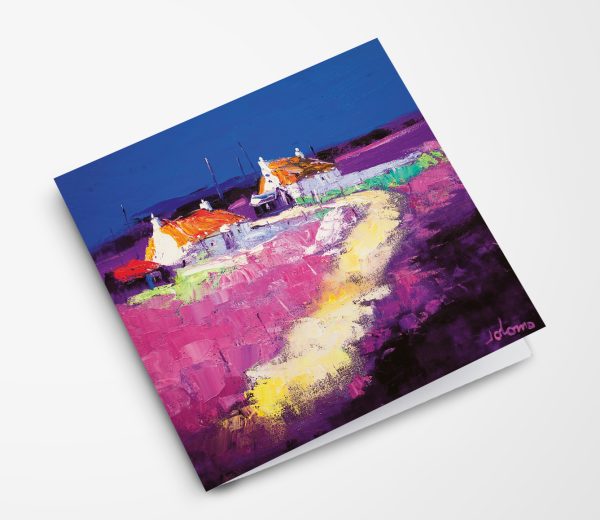 JOLOMO Greeting Card Evening Light Howemore South Uist