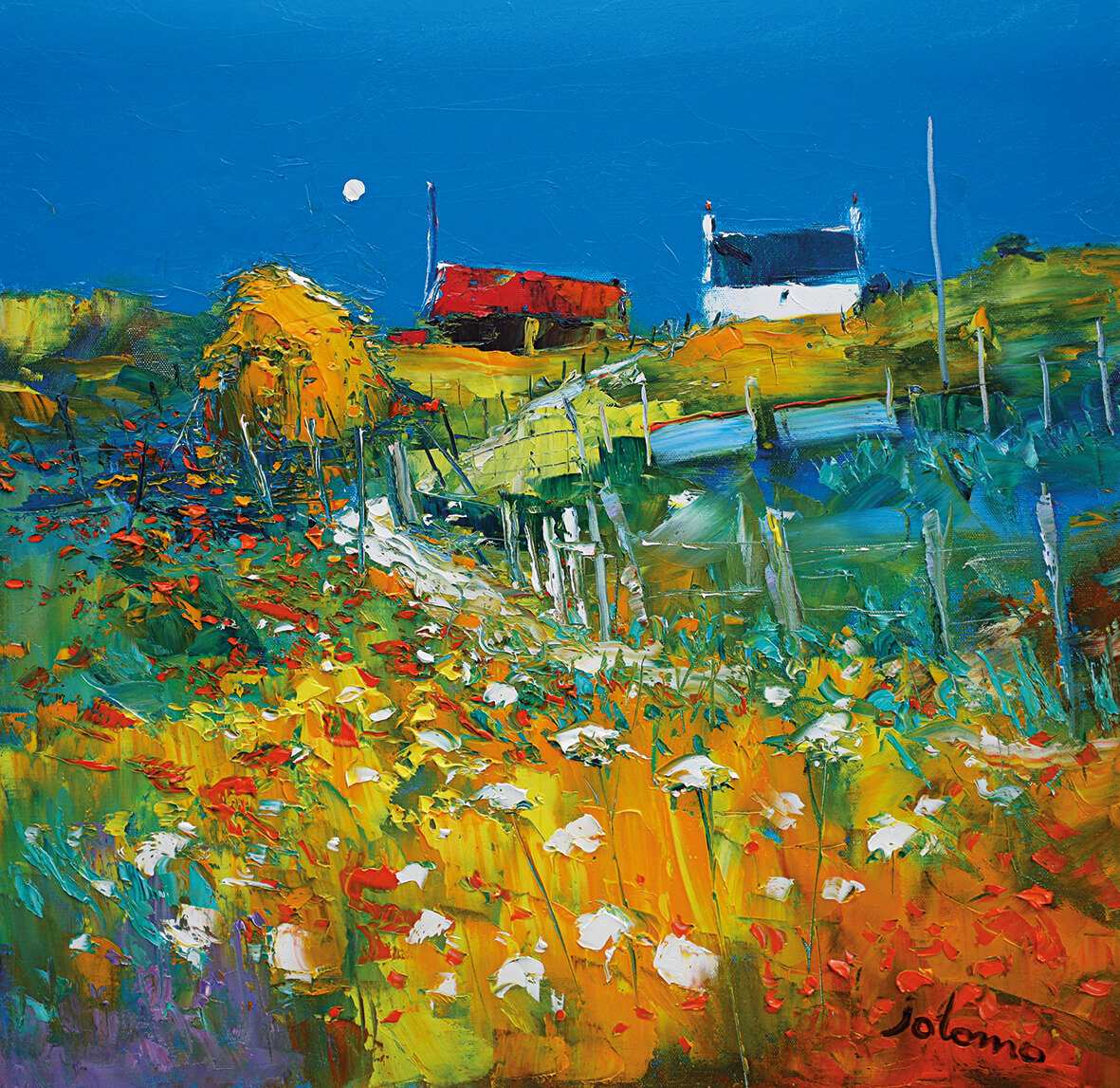 JOLOMO Fridge Magnet Hill path and big haystack Tarskavaig Isle of Skye ...