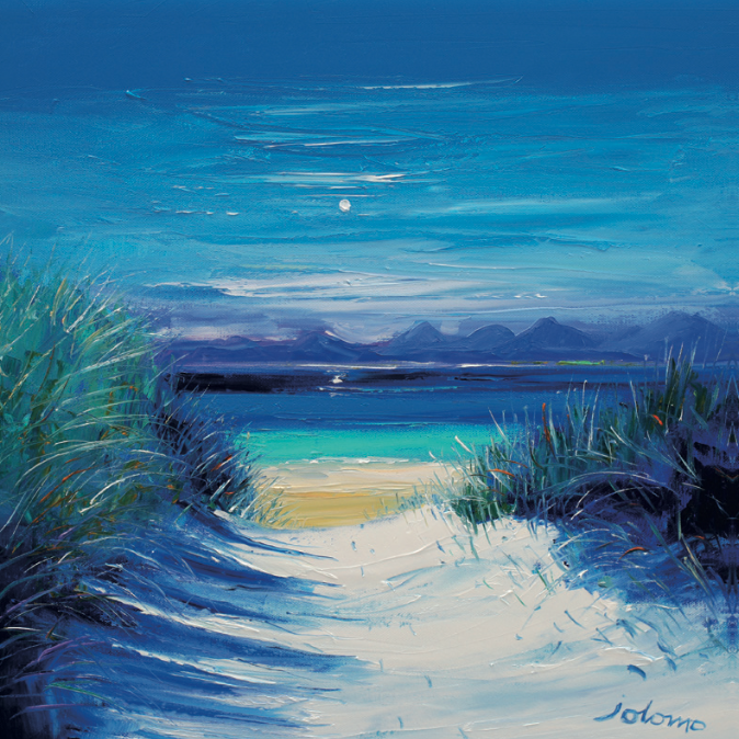 JOLOMO Fridge Magnet Beach path Luskenytre Isle of Harris pack of 5