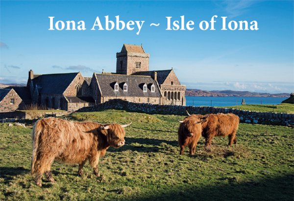 Photographic Magnet Iona Abbey Isle of Iona pack of 5
