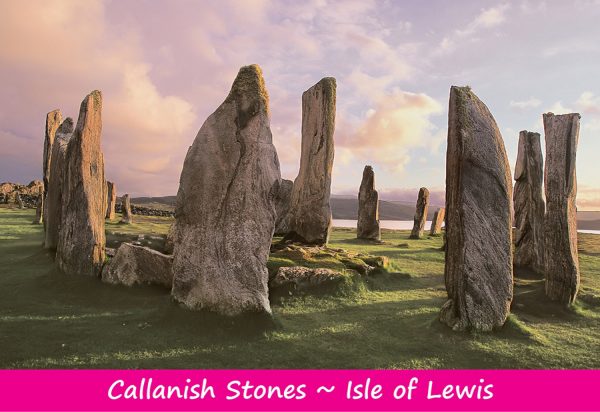 Medium Postcard Callanish Stones Isle of Lewis pack of 50
