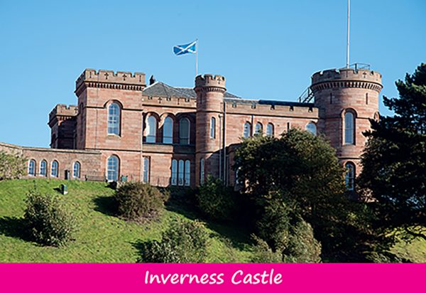Medium Postcard Inverness Castle pack of 50