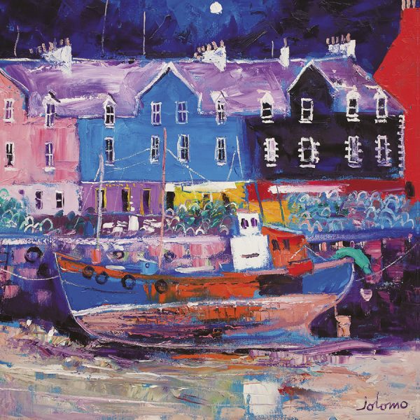 JOLOMO Coaster Beached Fishing Boat Tobermory pack of 10