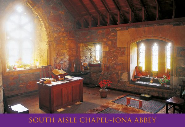 Small Postcard South Aisle Chapel Iona Abbey