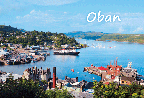 Medium Postcard Oban pack of 50