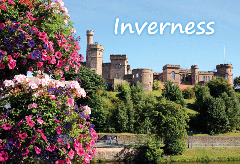 Medium Postcard Inverness pack of 50