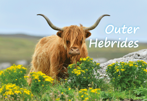 Medium Postcard North Uist Outer Hebrides pack of 50