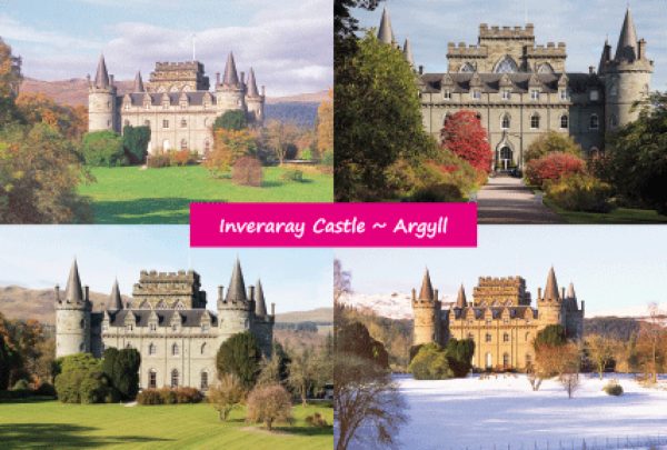 Small Postcard Inveraray Castle pack of 50