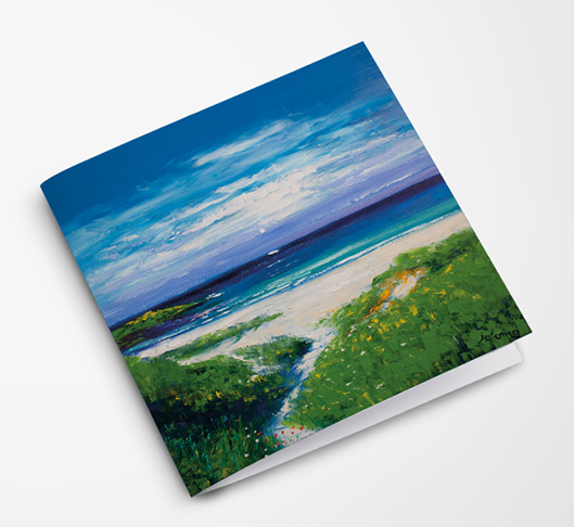 JOLOMO Greeting Card Beach Path Baleloch North Uist