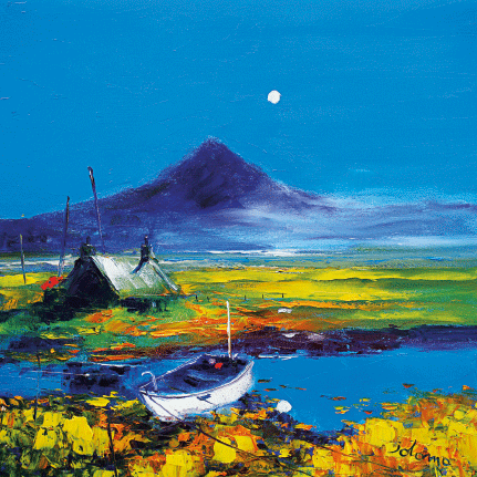 JOLOMO Postcard Evening Mist Isle of Benbecula pack of 25