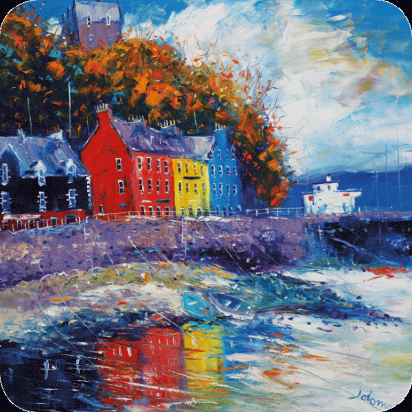 JOLOMO Single Tablemat Autumn Light Reflections Tobermory Isle of Mull
