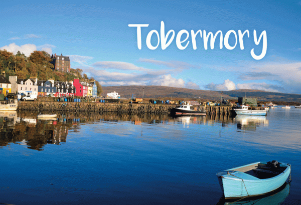 Photographic Magnet Tobermory Isle of Mull pack of 5
