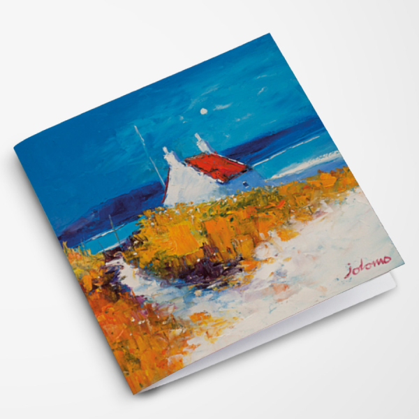 JOLOMO Greeting Card On The Beach Benbecula