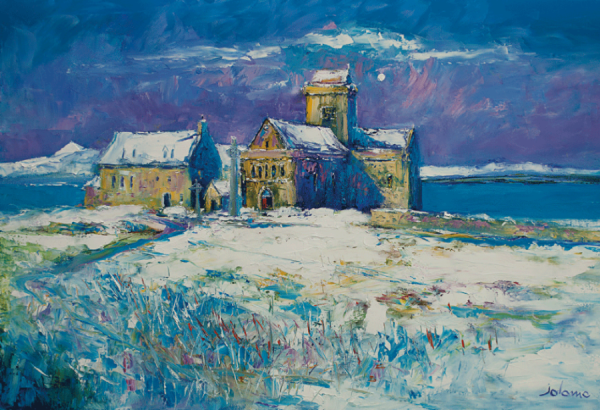 JOLOMO Fridge Magnet Christmas day at the Abbey Iona pack of 5
