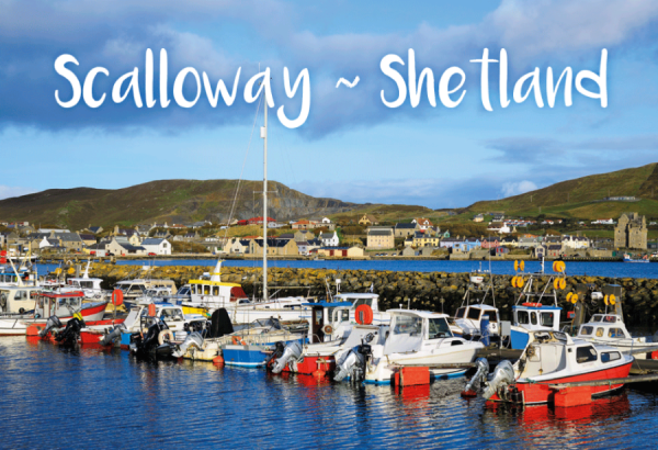 Photographic Magnet Scalloway Shetland pack of 5