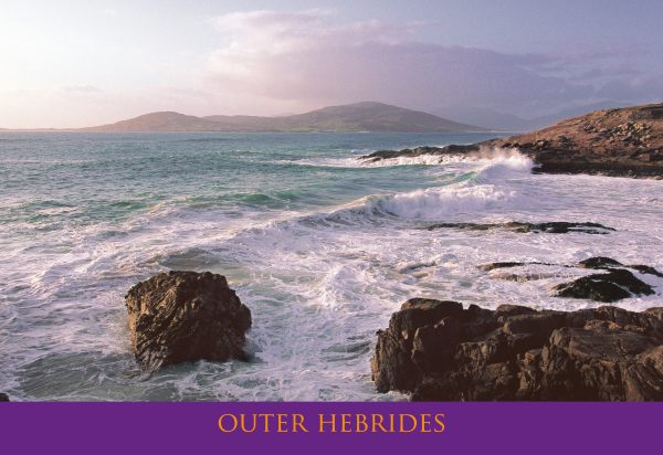 Small Postcard Breaking Waves Isle of Harris pack of 50