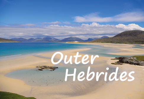 Medium Postcard Luskentyre Isle of Harris pack of 50