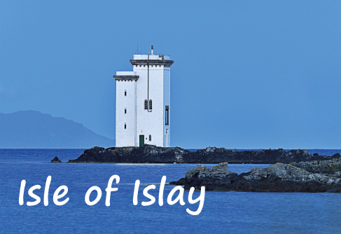 Medium Postcard Carraig Fhada Lighthouse Isle of Islay pack of 50