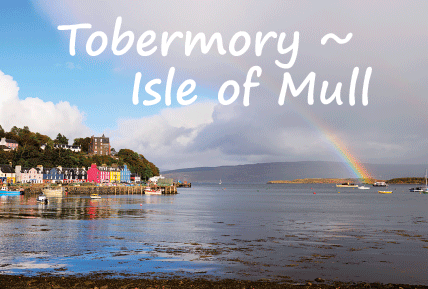 Small Postcard Tobermory Isle of Mull pack of 50