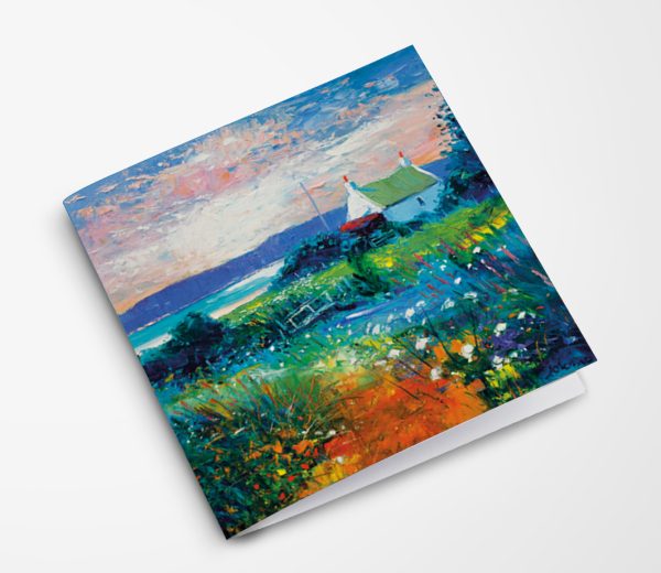 JOLOMO Greeting Card Summer Light over Isle of Gigha