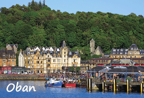 Medium Postcard Oban Sold in packs of 50