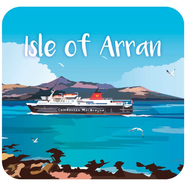 Retro Coaster Isle of Arran pack of 6